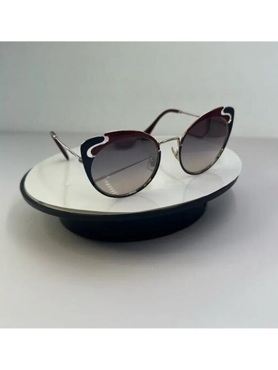 New Authentic Miu Miu MU 57TS HB5GR0* 3N Metal Women Noir sunglasses main image 4